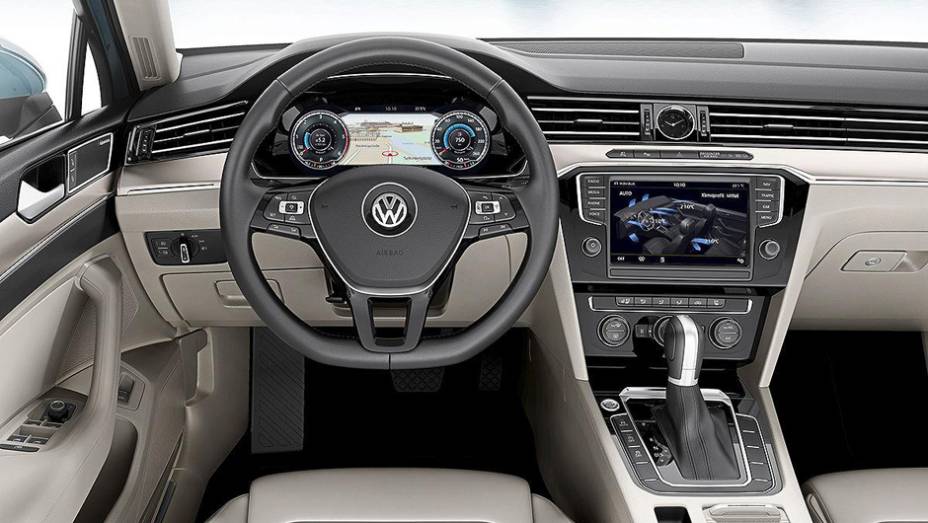 Estão previstas dez opções de motorização para o novo Passat: cinco a gasolina, quatro a diesel e uma híbrida plug-in | <a href="https://beta-develop.quatrorodas.abril.com.br/noticias/fabricantes/volkswagen-apresenta-novo-passat-788079.shtml" rel="migration">Leia mais</a>