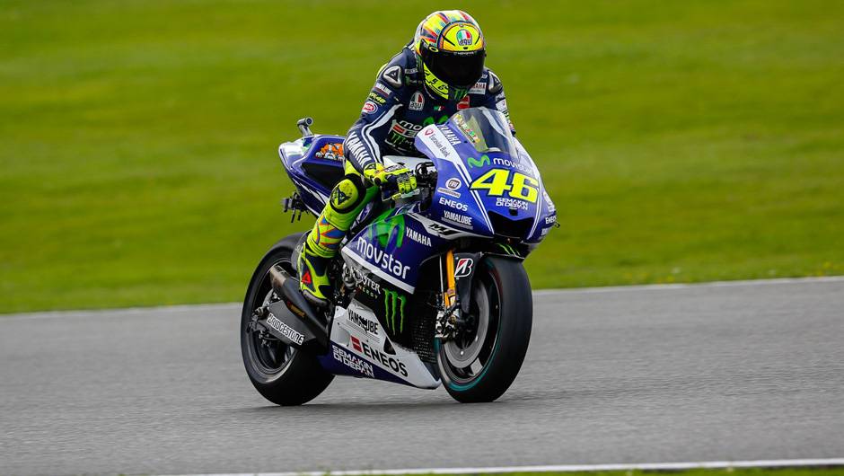 Valentino Rossi ficou num discreto 13&ordm; posto | <a href="https://beta-develop.quatrorodas.abril.com.br/moto/noticias/motogp-marquez-lidera-sexta-feira-silverstone-798313.shtml" rel="migration">Leia mais</a>