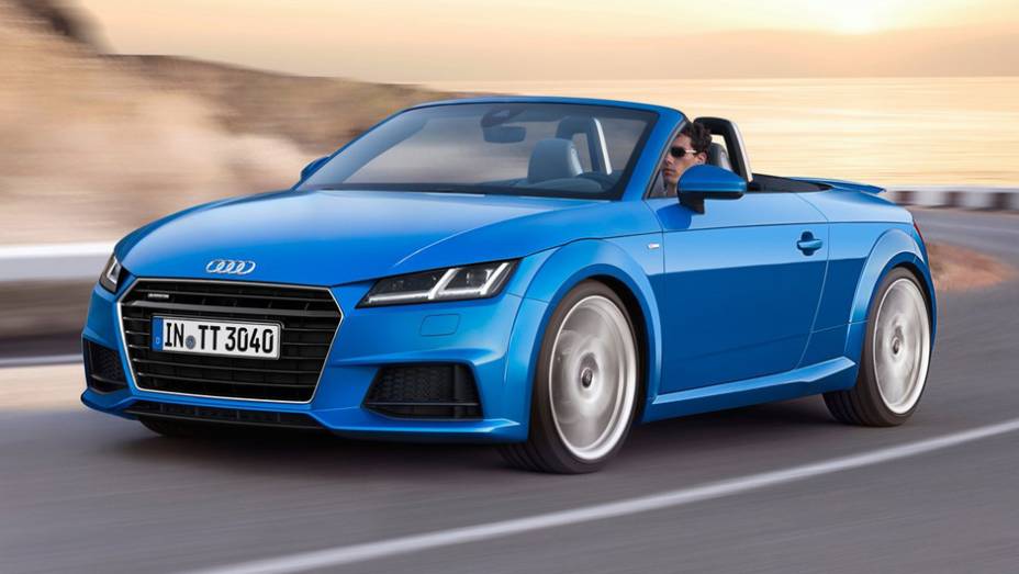 A Audi revelou os novíssimos TT e TTS roadster | <a href="https://beta-develop.quatrorodas.abril.com.br/noticias/saloes/paris-2014/audi-exibe-tt-tts-roadster-802308.shtml" rel="migration">Leia mais</a>