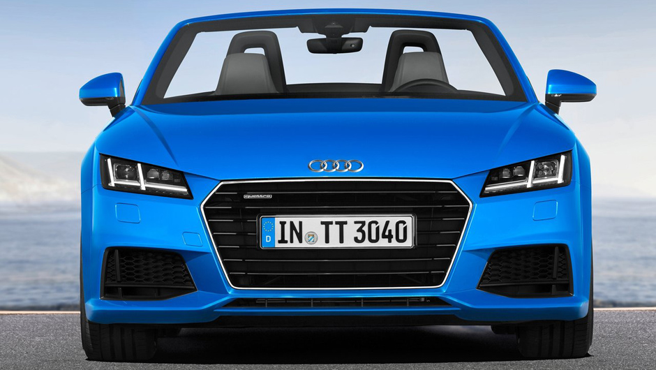 Para o TT, est&atilde;o dispon&iacute;veis os blocos 2.0 TDI (a diesel) e 2.0 TFSI (a gasolina) | <a href="https://beta-develop.quatrorodas.abril.com.br/noticias/saloes/paris-2014/audi-exibe-tt-tts-roadster-802308.shtml" rel="migration">Leia mais</a>