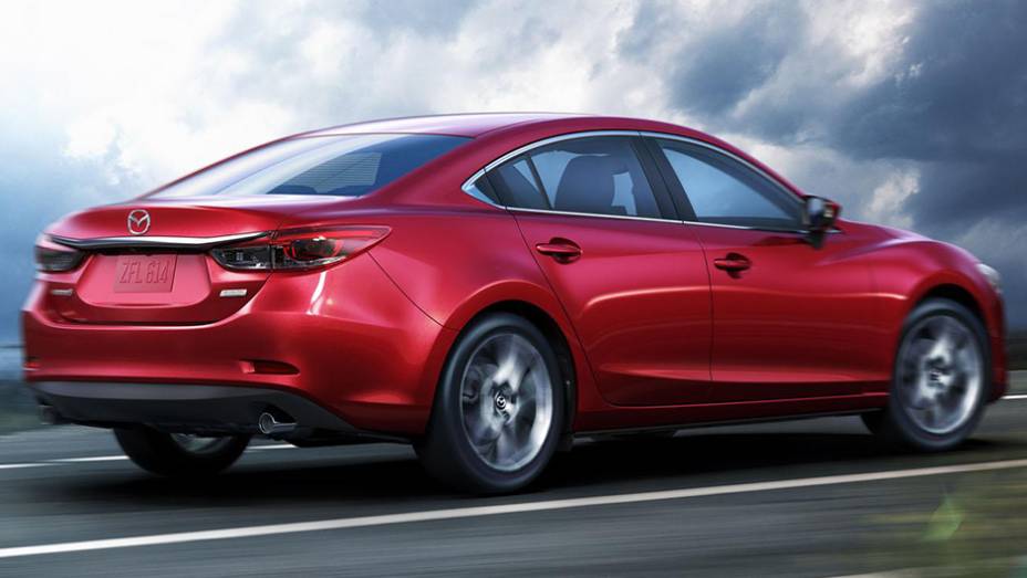 A montadora japonesa promoveu uma discreta atualização de design no modelo | <a href="https://beta-develop.quatrorodas.abril.com.br/noticias/saloes/losangeles-2014/novo-mazda6-revelado-los-angeles-816379.shtml" rel="migration">Leia mais</a>