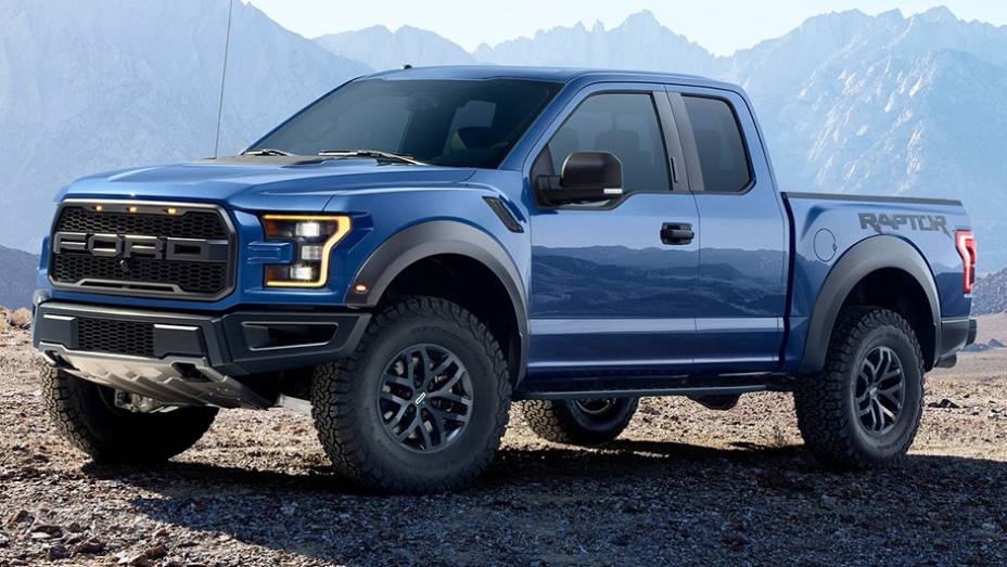 O robusto chega como uma cara totalmente nova, principalmente por conta da dianteira, que apresenta far&oacute;is de LED integrados e grade com a inscri&ccedil;&atilde;o Ford | <a href="https://beta-develop.quatrorodas.abril.com.br/noticias/saloes/detroit-2015/ford-revela-picape-f-150-rapto" rel="migration"></a>