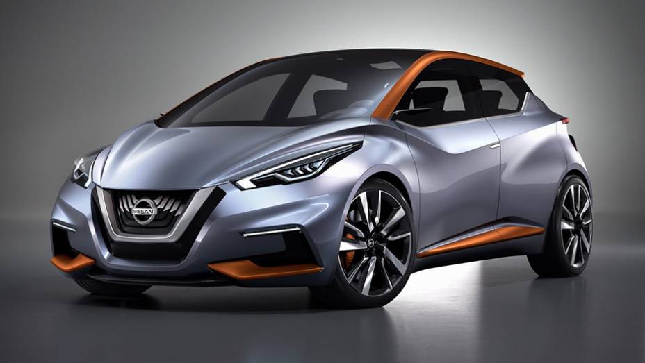 Já pensou se o sucessor do Nissan March for assim? O Sway concept, inegavelmente, tem forte apelo visual | <a href="https://beta-develop.quatrorodas.abril.com.br/noticias/saloes/genebra-2015/nissan-radicaliza-sway-concept-842860.shtml" rel="migration">Leia mais</a>