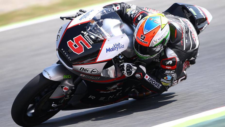 O francês Johann Zarco foi o vencedor da Moto2 na Catalunha | <a href="https://beta-develop.quatrorodas.abril.com.br/moto/galerias/competicoes/motogp-2015-catalunha-876720.shtml" rel="migration">Leia mais</a>