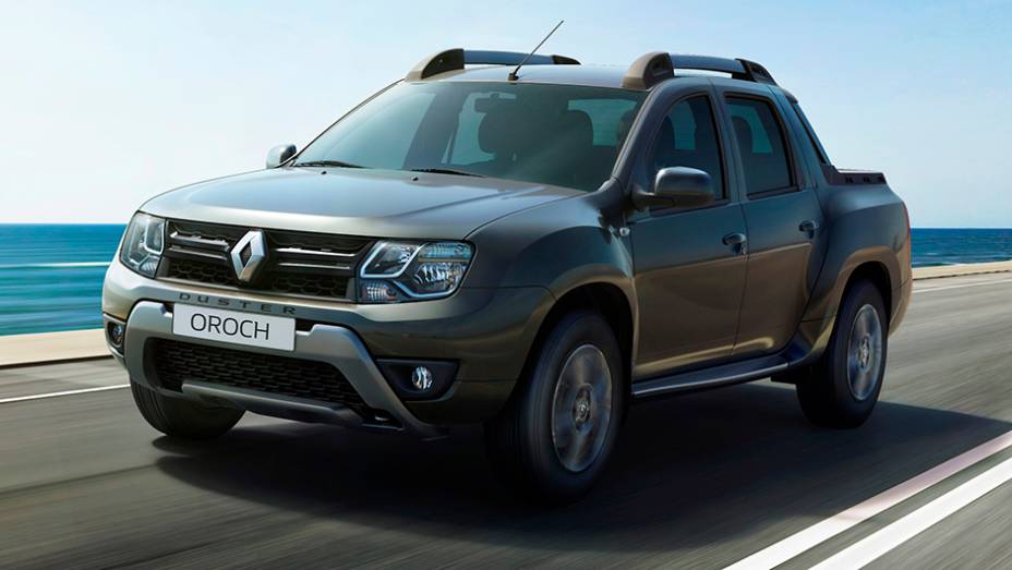 A nova picape média da Renault, como seu nome sugere, é baseada no utilitário Duster | <a href="https://beta-develop.quatrorodas.abril.com.br/noticias/saloes/buenos-aires-2015/renault-exibe-duster-picape-sandero-r-s-877281.shtml" rel="migration">Leia mais</a>