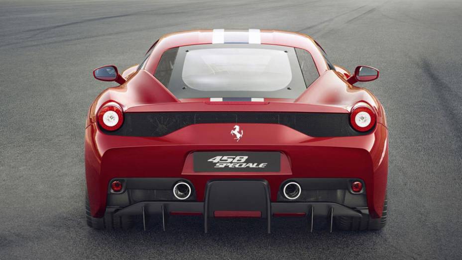 Extratores de ar nada discretos aumentam a press&atilde;o aerodin&acirc;mica em altas velocidades | <a href="https://beta-develop.quatrorodas.abril.com.br/saloes/frankfurt/2013/ferrari-458-italia-speciale-753641.shtml" rel="migration">Leia mais</a>