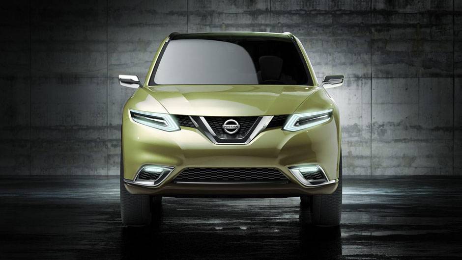 Grade frontal &eacute; em formato de V | <a href="https://beta-develop.quatrorodas.abril.com.br/saloes/genebra/2012/nissan-hi-cross-678708.shtml" rel="migration">Leia mais</a>