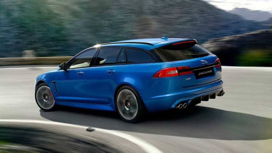 Jaguar XFR-S Sportbrake: bela alternativa &agrave;s peruas alem&atilde;s, ela faz bonito com seu 5.0 V8 de 550 cv, acelera&ccedil;&atilde;o de 0 a 100 km/h em 4,6 segundos e m&aacute;xima de 300 km/h