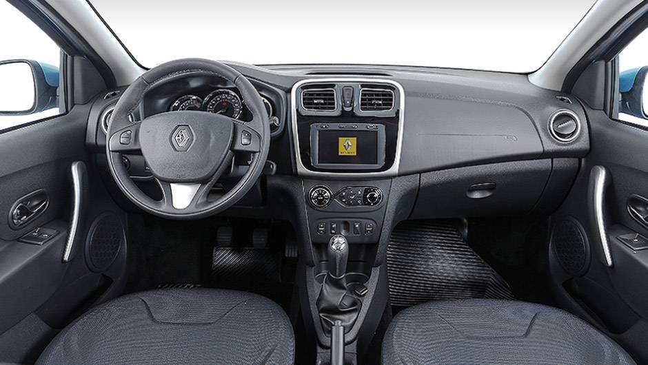 Painel &eacute; o mesmo do novo Logan | <a href="https://beta-develop.quatrorodas.abril.com.br/carros/lancamentos/renault-sandero-787644.shtml" rel="migration">Leia mais</a>