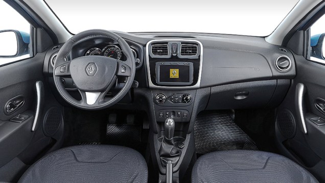 Painel &eacute; o mesmo do novo Logan | <a href="https://beta-develop.quatrorodas.abril.com.br/carros/lancamentos/renault-sandero-787644.shtml" rel="migration">Leia mais</a>
