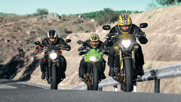 Honda CB 600F Hornet x Kawasaki Z750 x Yamaha XJ6N