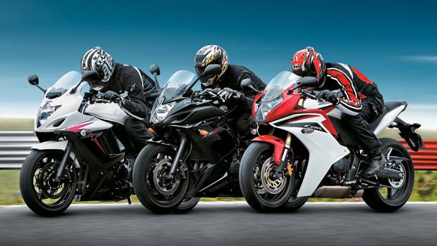 Honda CBR 600F x Suzuki GSX 650F x Yamaha XJ6 F