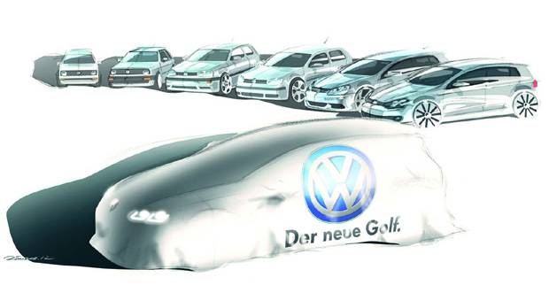 VW Golf VII ficou maior e mais tecnológico