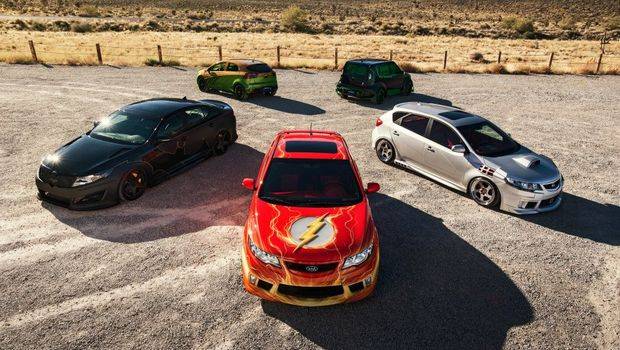 Kia mostra cinco carros de super-heróis