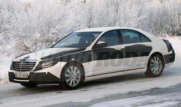 Novo Classe S é flagrado em testes