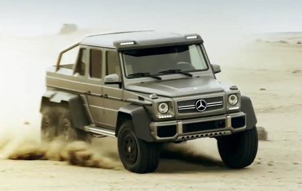 Mercedes-Benz revela Classe G com seis rodas