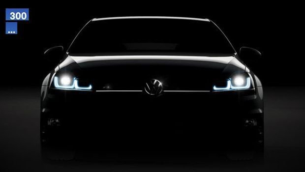 VW mostra teaser do novo Golf R