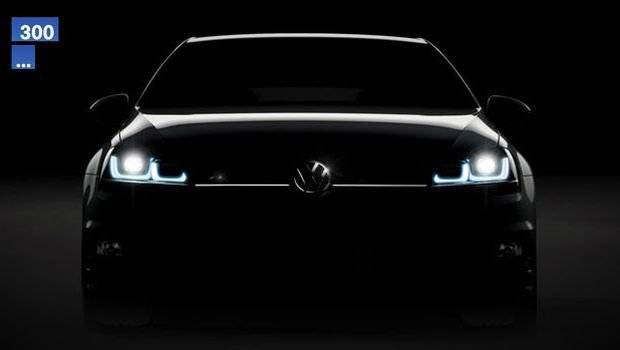 VW mostra teaser do novo Golf R