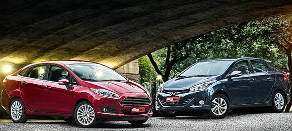New Fiesta Sedan x HB20S