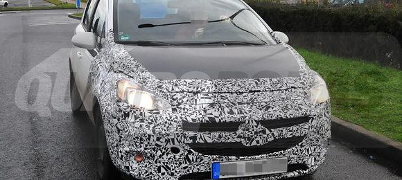 Próximo facelift do Opel Corsa é visto em testes