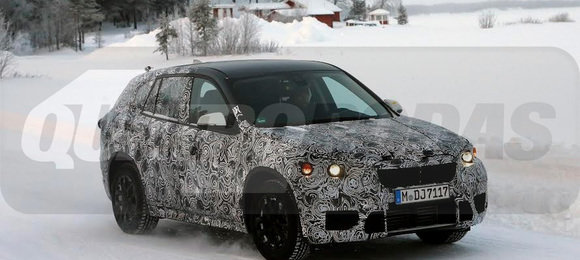 Novo BMW X1 é flagrado em primeiro teste de inverno