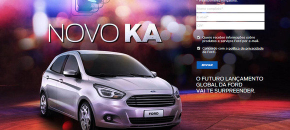 Ford lança site oficial do novo Ka