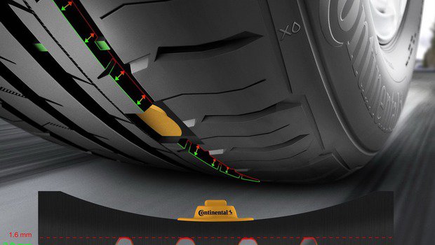 Continental trabalha em sensores para gerenciar profundidade dos sulcos