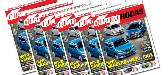 Novo Sandero é destaque da QUATRO RODAS de julho
