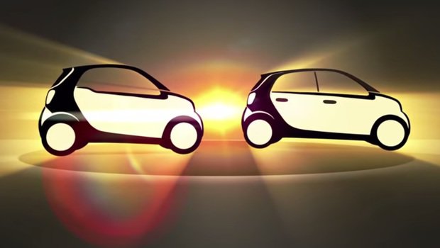 Smart divulga teaser dos novos ForTwo e ForFour