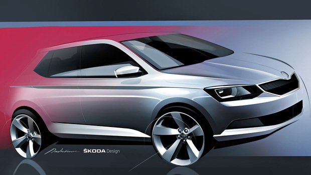 Skoda divulga imagem antecipando novo Fabia