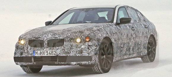 BMW testa novo Série 5 na neve