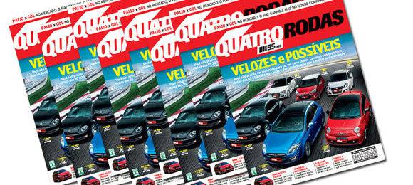 Esportivos na capa da QUATRO RODAS de fevereiro