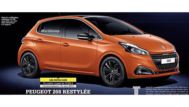 Vazam imagens do facelift do Peugeot 208