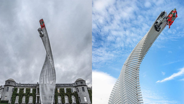 Mazda mostra escultura de 40 metros em Goodwood