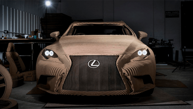 Lexus cria Origami Car, carro funcional feito com papel