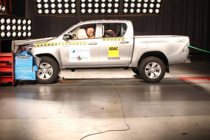Latin NCAP divulga novos resultados; Hilux obtém nota máxima