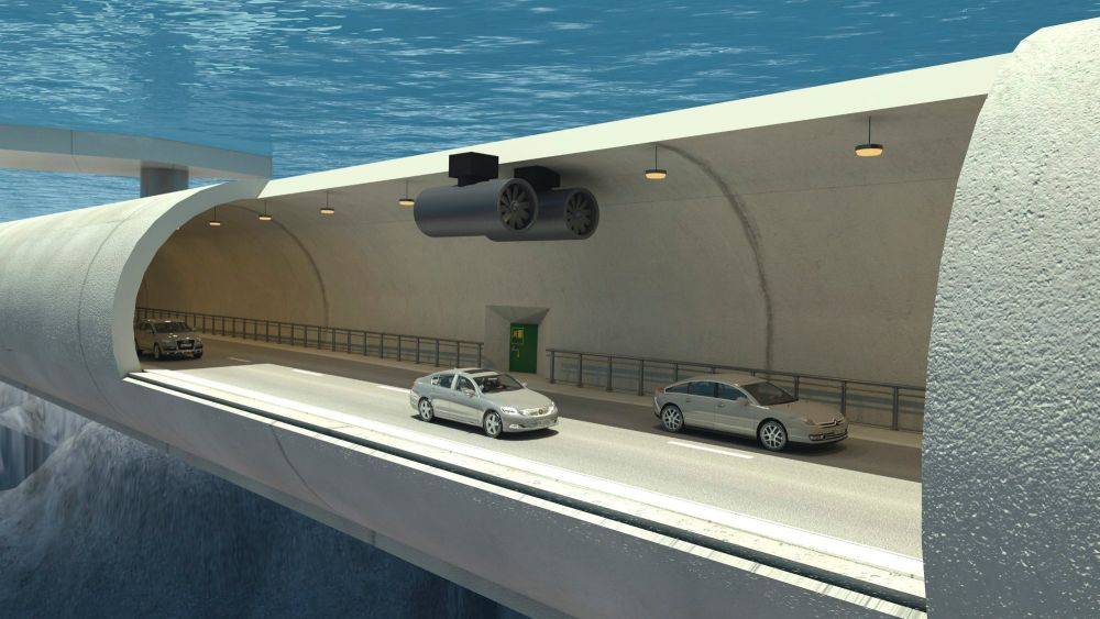 Noruega planeja construir túneis submersos flutuantes