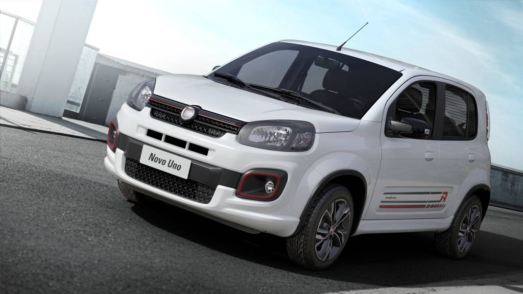 Fiat revela cara nova do Uno e motor de três cilindros