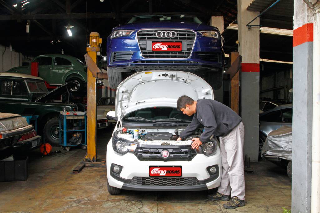 Audi A3 e Fiat Mobi: manutenção filtrada