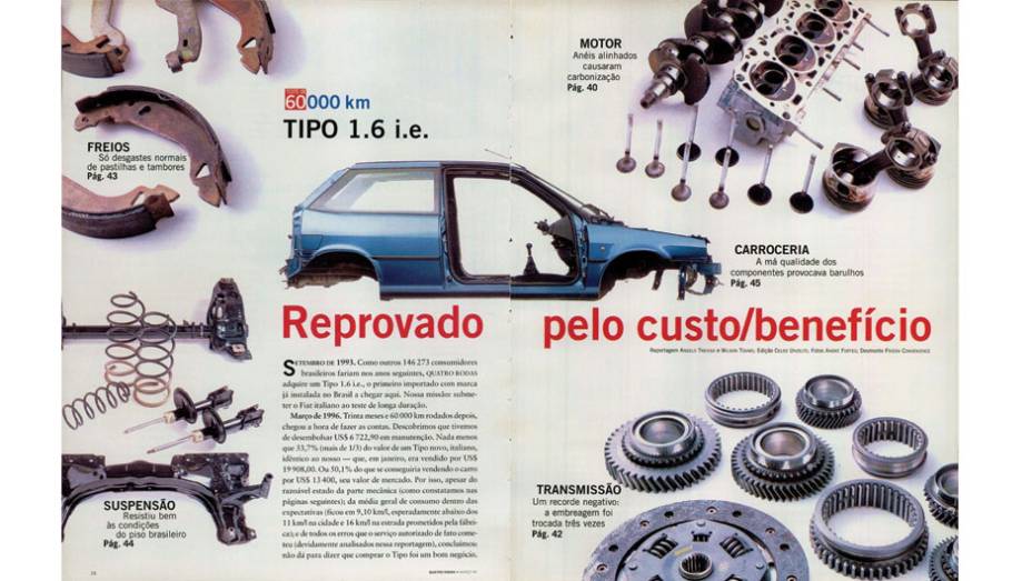 Fiat Tipo: primeiro importado de uma marca com fábrica no Brasil, o médio repetiu o (mau) tratamento dado a outros Fiat que passaram pelo teste e acabou sendo reprovado | <a href="https://beta-develop.quatrorodas.abril.com.br/acervodigital/home.aspx?edicao=428&pg=39" rel="migration">L</a>