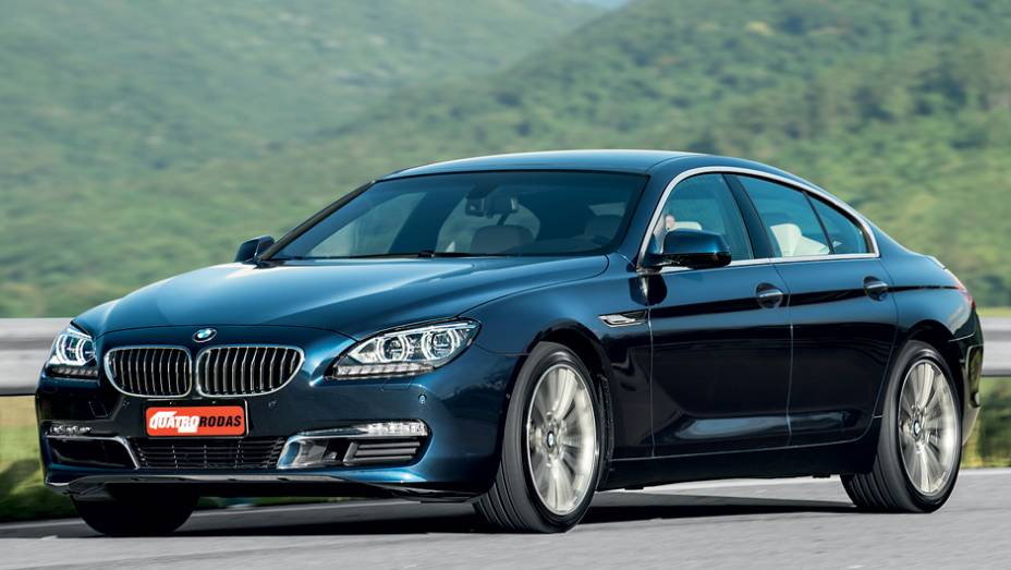 Esguio e baixo, o Gran Coupé tem apenas 1,39 m de altura | <a href="https://beta-develop.quatrorodas.abril.com.br/carros/lancamentos/bmw-serie-6-gran-coupe-740122.shtml" rel="migration">Leia mais</a>