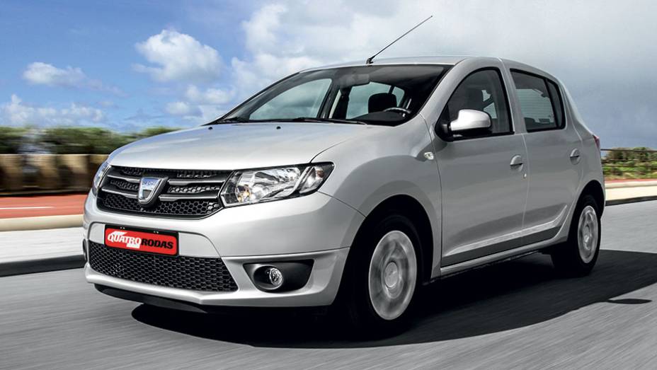 O novo design o deixou com cara de mais robusto e menos barato | <a href="https://beta-develop.quatrorodas.abril.com.br/carros/impressoes/dacia-sandero-740710.shtml" rel="migration">Leia mais</a>