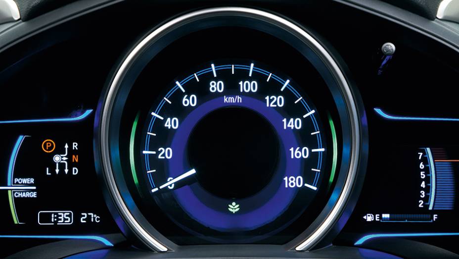 Sport Hybrid: Painel do h&iacute;brido mostra quando a bateria &eacute; recarregada | <a href="https://beta-develop.quatrorodas.abril.com.br/carros/impressoes/honda-fit-765447.shtml" rel="migration">Leia mais</a>