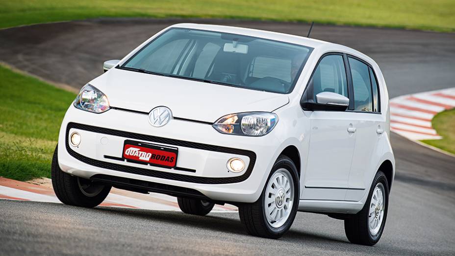 O design de linhas limpas tem boa aerodinâmica, com Cx de 0,36 | <a href="https://beta-develop.quatrorodas.abril.com.br/carros/testes/volkswagen-up-773936.shtml" rel="migration">Leia mais</a>