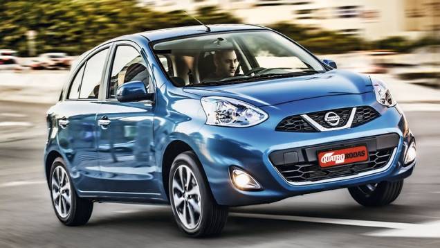 Reestiliza&ccedil;&atilde;o acabou com os tra&ccedil;os l&uacute;dicos do pequeno Nissan | <a href="https://beta-develop.quatrorodas.abril.com.br/carros/testes/nissan-march-792698.shtml" rel="migration">Leia mais</a>