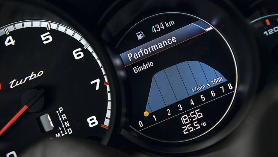 Visor exibe o torque do motor | <a href="https://beta-develop.quatrorodas.abril.com.br/carros/testes/porscshe-911-turbo-795081.shtml" rel="migration">Leia mais</a>