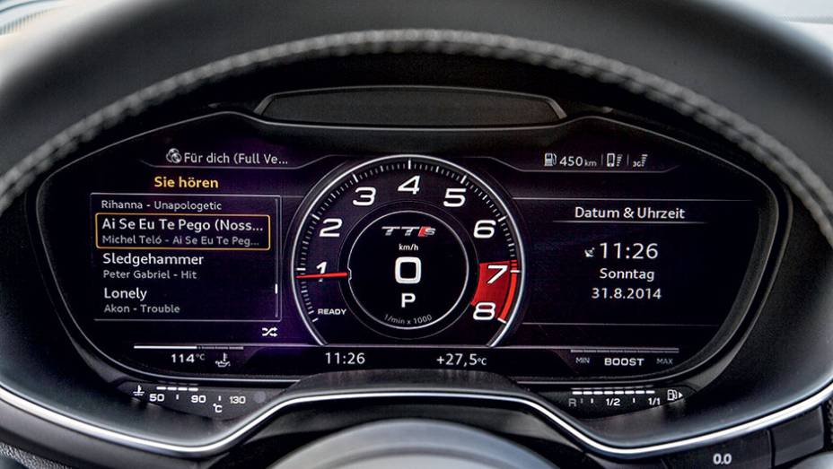 Tela digital: voc&ecirc; configura instrumentos como quiser | <a href="https://beta-develop.quatrorodas.abril.com.br/carros/impressoes/audi-tts-quattro-808968.shtml" target="_blank" rel="migration">Leia mais</a>