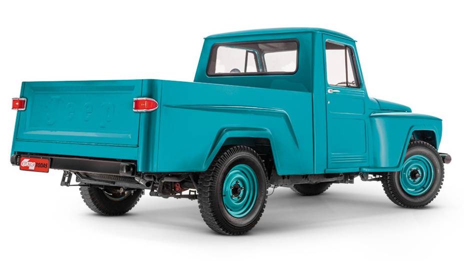 Caçamba leva até 750 kg de carga | <a href="https://beta-develop.quatrorodas.abril.com.br/carros/classicos-brasileiros/willys-pick-up-jeep-ford-f-75-807772.shtml" target="_blank" rel="migration">Leia mais</a>