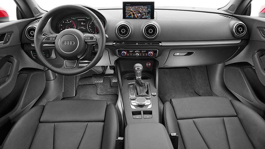 Apliques de alumínio decoram a cabine | <a href="https://beta-develop.quatrorodas.abril.com.br/carros/impressoes/audi-a3-cabriolet-813902.shtml" target="_blank" rel="migration">Leia mais</a> Apliques de alumínio decoram a cabine | <a href="https://beta-develop.quatrorodas.abril.com.br/carros/impressoes/audi-a3-cabriolet-813902.shtml" target="_blank" rel="migration">Leia mais</a>