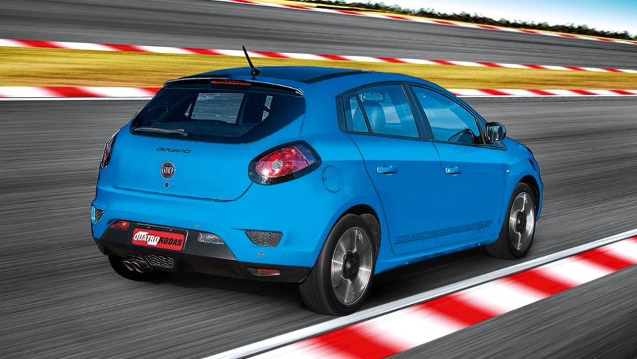 Lanternas do Bravo ganharam molduras pretasna linha 2015 | <a href="https://beta-develop.quatrorodas.abril.com.br/carros/comparativos/comparativo-esportivos-841704.shtml" target="_blank" rel="migration">Leia mais</a>